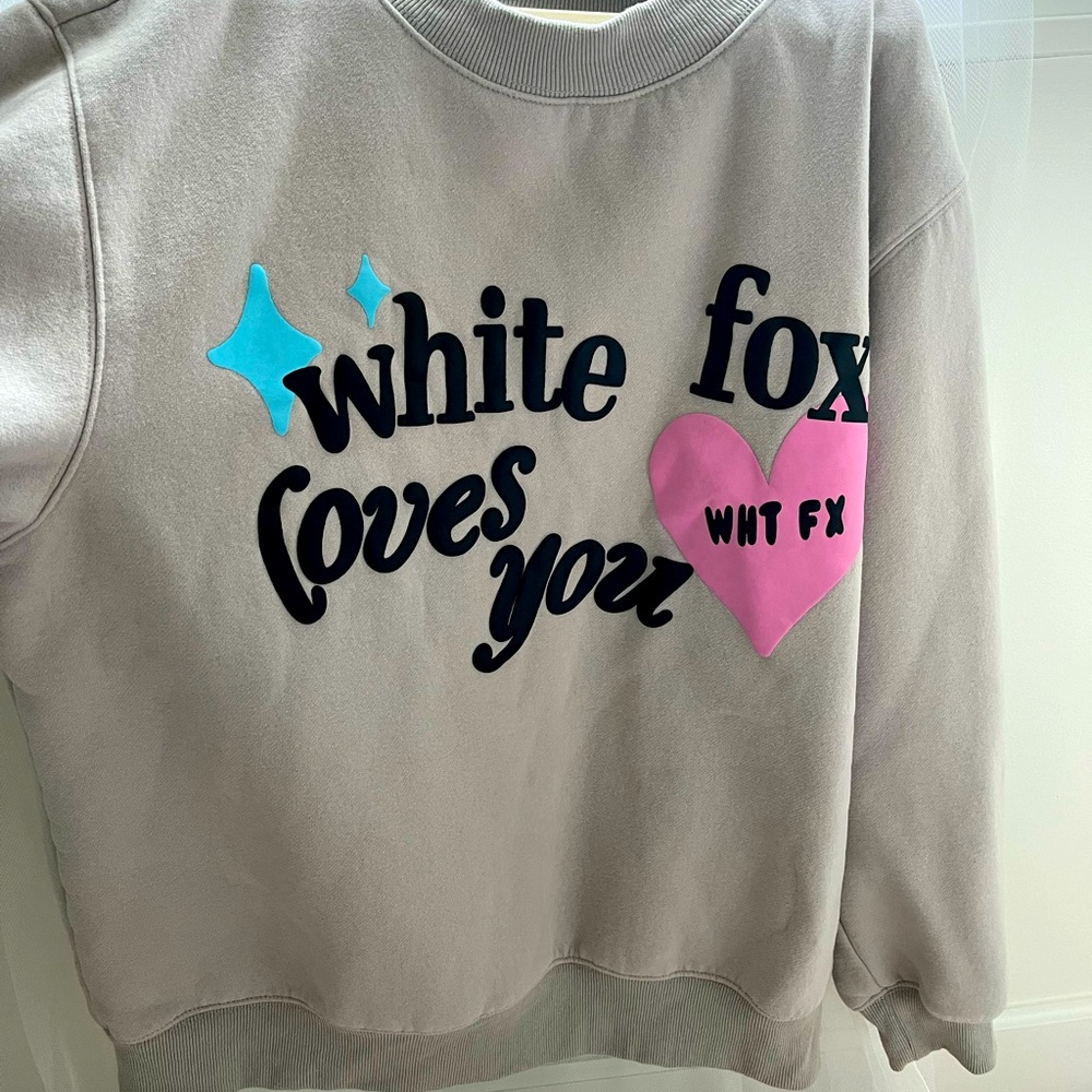 NEW White Fox Crewneck